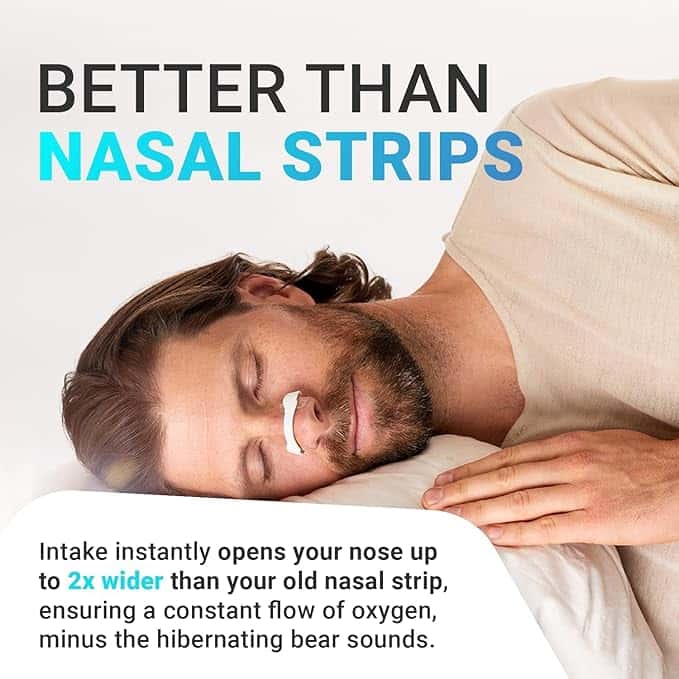 لصقات الشخير لتحسين التنفس اثناء النوم 15 قطعة Intake Breathing Nasal Strip Starter Kit