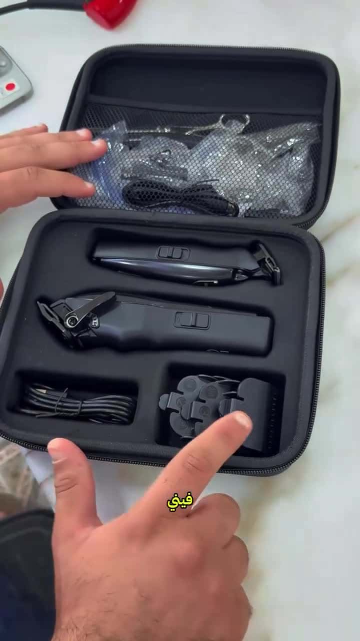 Green Lion Pro Trim Duo Hair Clipper - Black