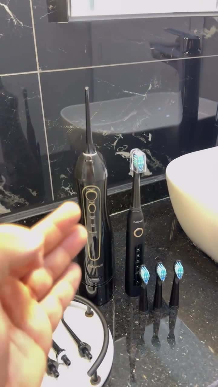 Fairywill Oral Care Combo 5020E Water Flosser + 507 Toothbrush