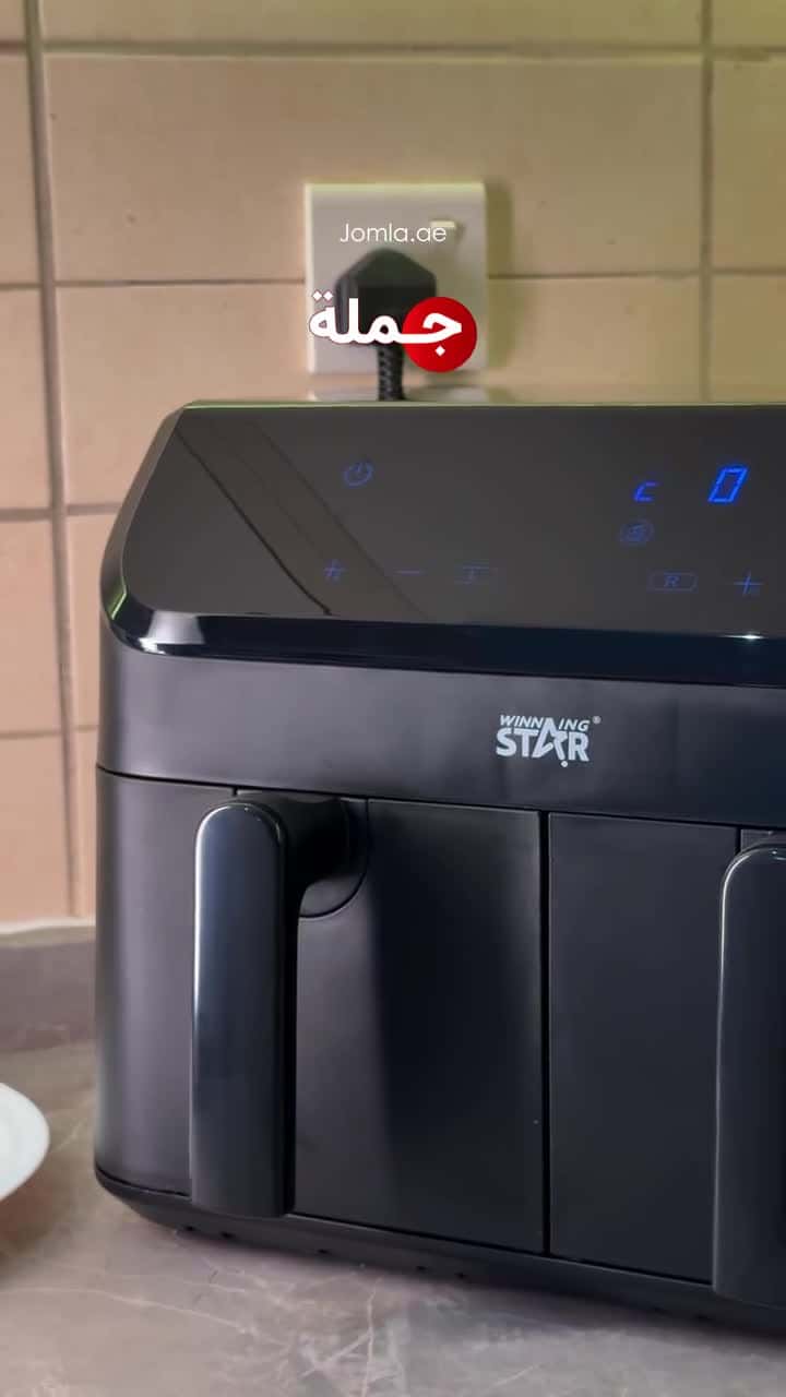 Winning Star 2000W 4.5+4.5L Dual Zone 2-Basket Air Fryer