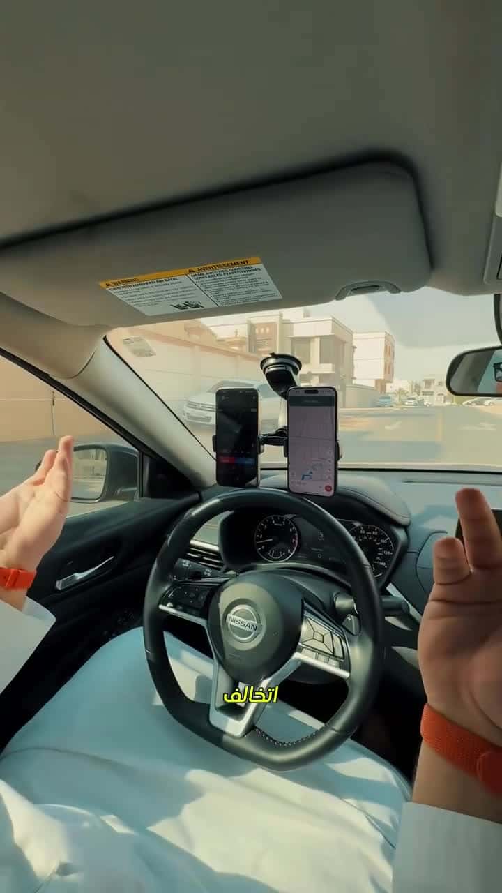 Porodo Dual Phone Holder With Glue Sucker -Black