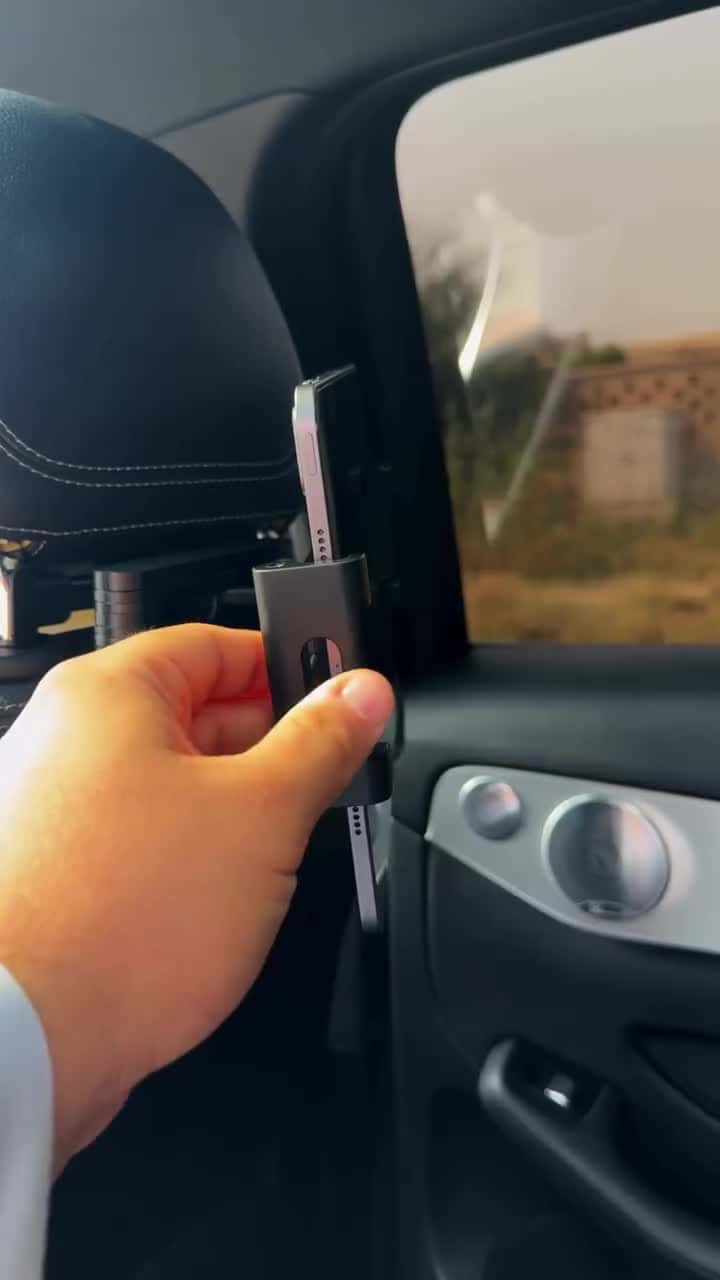 7MD Car Backseat Tablet Holder Adjustable Headrest Mount for iPad and Tablets 4 to 11 Inch