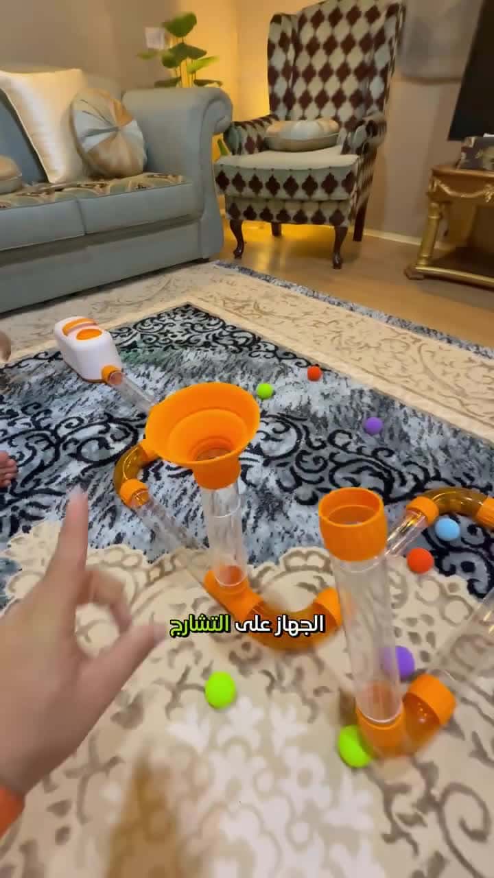 لعبة تعليمية فات برين ستيم بتدفق الهواء Fat Brain Toys Air Toobz Air Powered Educational Toy Set