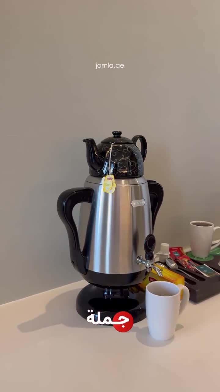 غلاية ماء كبيرة شاي سماور كهربائي​ جرين لايون 1800 واط 3.5 لتر Green Lion Electric Samovar