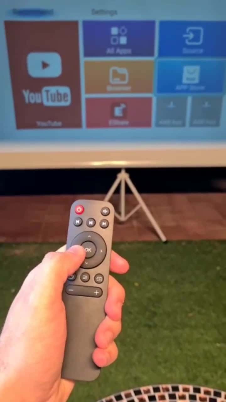 بروجكتر محمول بالبطارية من بورودو Porodo Lifestyle Full HD Portable Projector 2600mAh