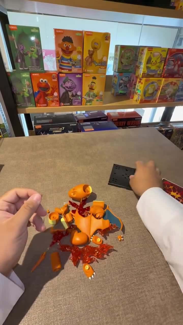 مجسم تشاريزارد تركيب بلاستيك من بلوكيز ABS Blokees Pokémon Charizard Building Figure