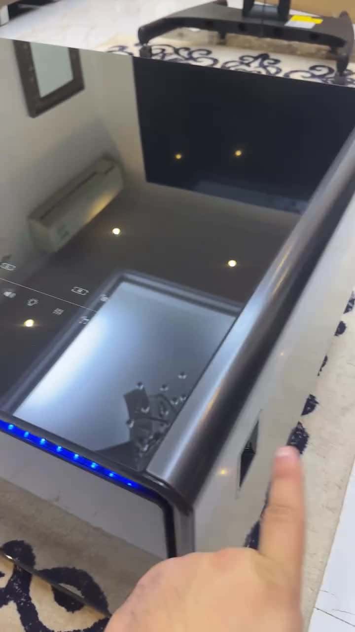 طاولة وسط​ ذكية أوبرانو مع ثلاجة ميني بار​ مدمجة وسبيكر بلوتوث Obranu Smart Mini Bar