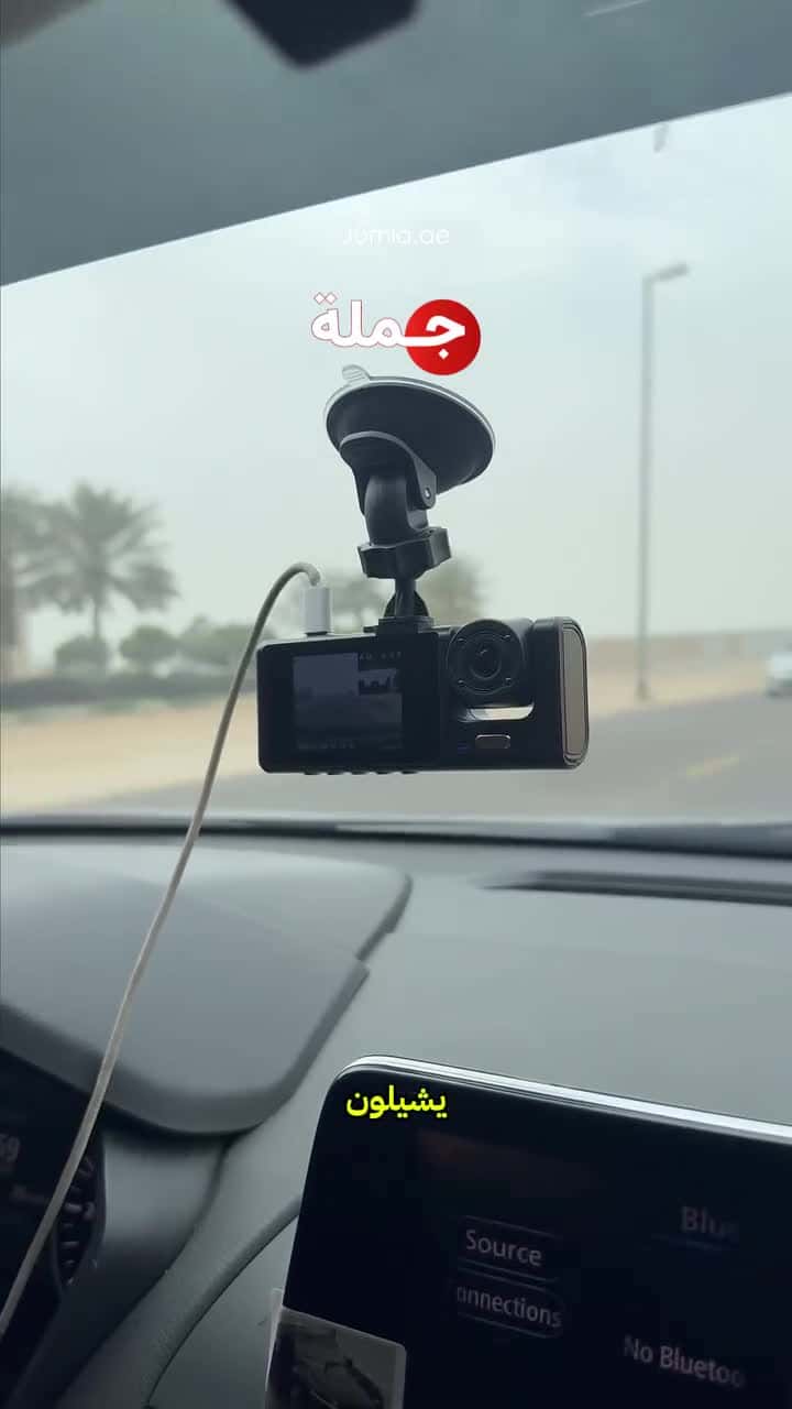 CRONY S11 Three-Camera 1920*1080 pushbutton dashcam 1080P DVR Dashcam Front Indoor and Rear View Camera Driving Recorder 2 Inch Screen Dash Cam Support Night Vision Loop Recording