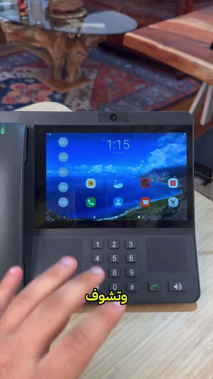 هاتف أرضي ذكي بشاشة لمس 8 بوصة Broadsis Sim Card Android Wireless TelePhone 4G