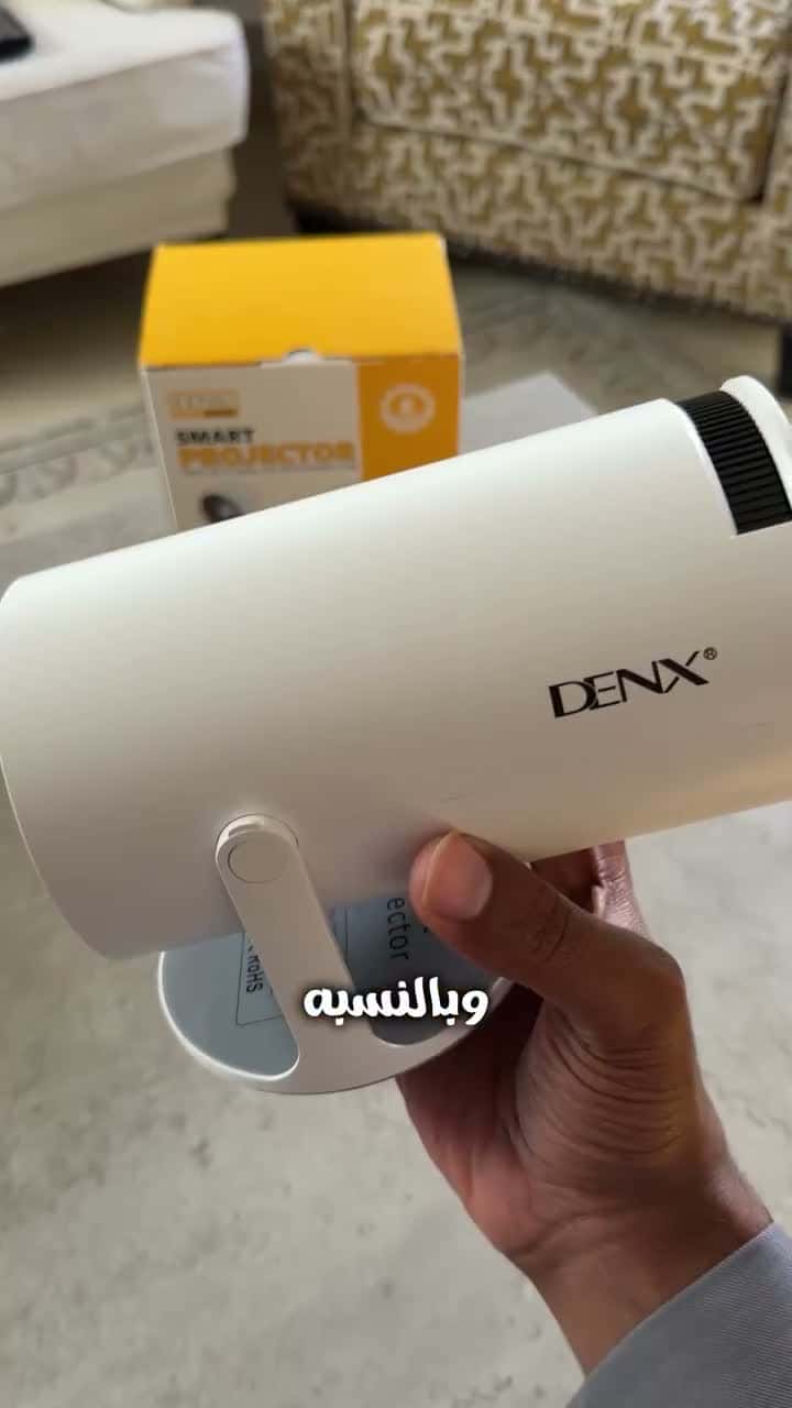 بروجكتور صغير بدقة FHD 1080P واي فاي مدمج من دينكس Denx Smart Mini Portable Projector DX2591
