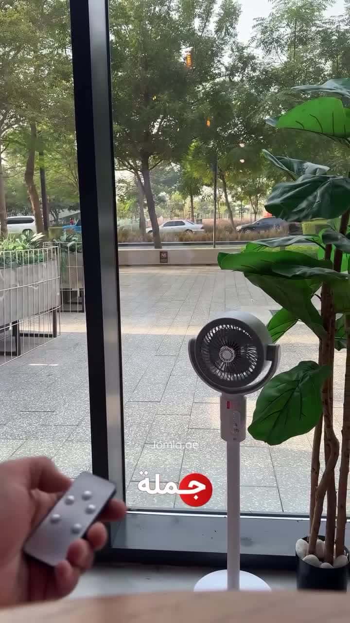 مروحة عمود لاسلكية 4000 مللي أمبير قابلة للطي Portable Air Circulation Fan With Remote Control