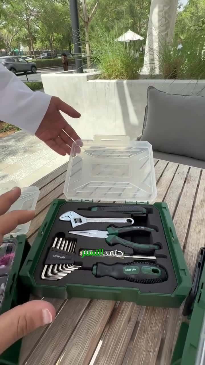 ادوات الصيانة طقم عدة 213 قطعة من غرين ليون Green Lion Gts-700 Tool Kit Set