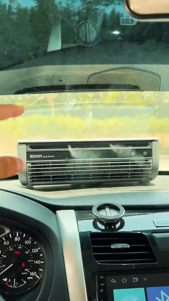مروحة تبريد جدارية لاسلكية 6000 مللي أمبير إيدون مع ريموت تحكم عن بعد Edon Portable Wall Mounted Mini Cooling Fan