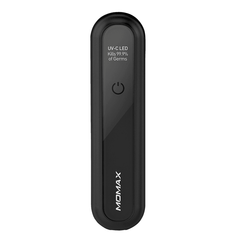 قلم معقم محمول بالأشعة فوق البنفسجية أسود موماكس Momax Black Uv Pen Portable Sanitizer