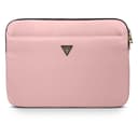 guess nylon computer sleeve with metal triangle logo 13 light blue