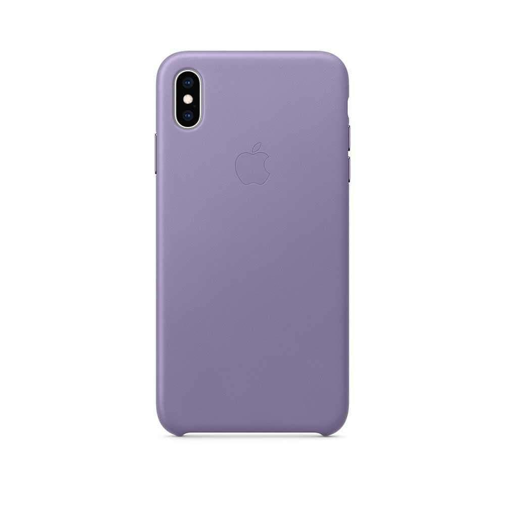 apple iphone xs max leather case lilac