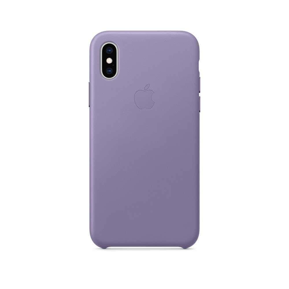 apple iphone x leather case lilac