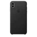 apple iphone xs max leather case black