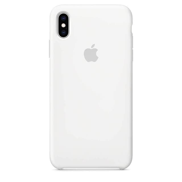 كفر ايفون اكس اس ماكس باللون الابيض الثلجي سيليكون من ابل Apple iPhone XS Max Silicone Case White
