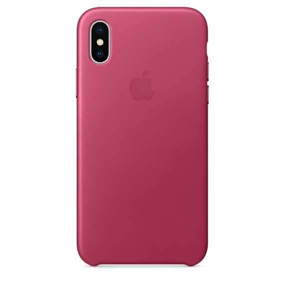 apple iphone x leather case pink fuchsia