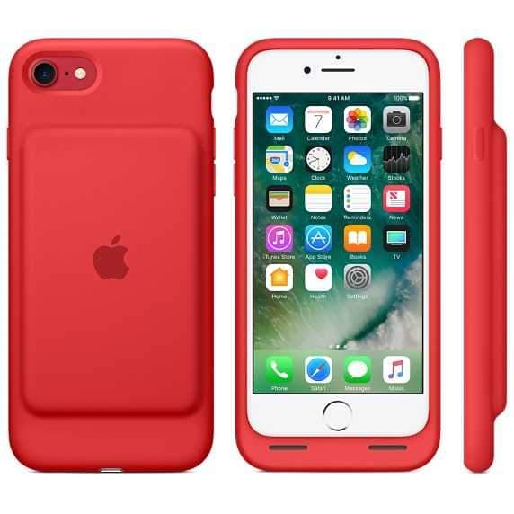 apple smart battery case for iPhone 7 red