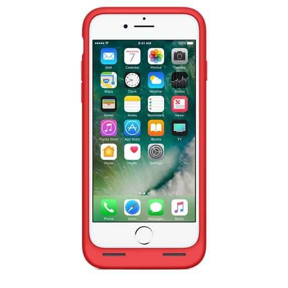 apple smart battery case for iPhone 7 red