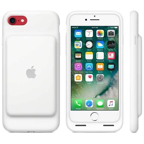 apple smart battery case for iphone 7 white