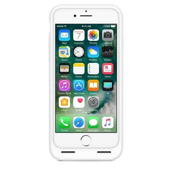 apple smart battery case for iphone 7 white