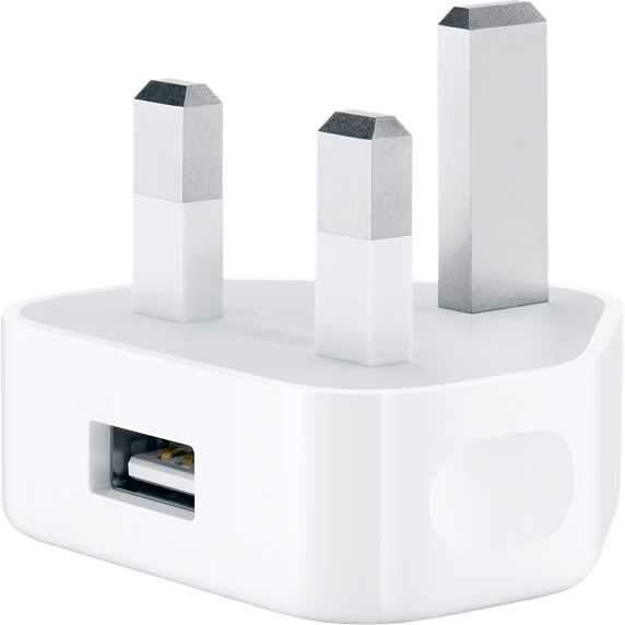 محول طاقة أصلي 5 واط USB (3 أسنان) من Apple