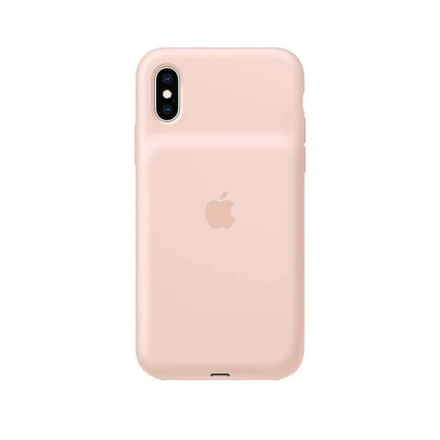 apple smart battery case for iphone xs pink sand