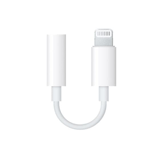 وصلة سماعة ايفون من لايتنينج إلى مدخل سماعة للايفون ابل Apple Lightning Headphone Jack Adapter
