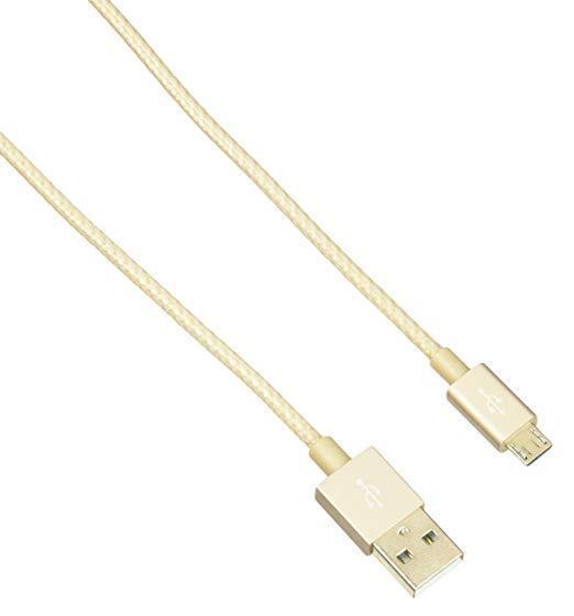 وصلة شاحن (كيبل شحن) بمدخل USB-A و منفذ Micro-USB لون ذهبي BELKIN - MIXIT Metallic Micro-USB to USB Cable - Gold - SW1hZ2U6MjU4MzA=