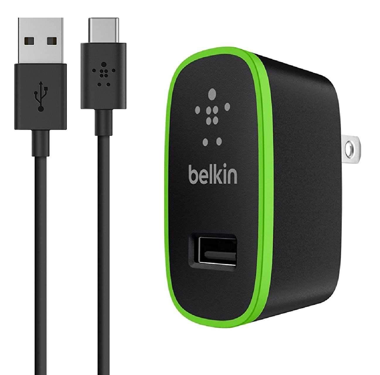 شاحن سيارة للموبايل بقوة 10 واط بيلكن Belkin Home Charger With USB C Cable