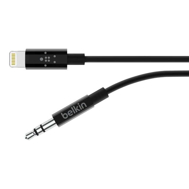 كابل مع موصل ضوئي 3.5 مم BELKIN Audio Cable With Lightning Connector - SW1hZ2U6MjU5ODA=