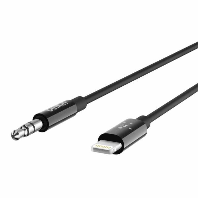 كابل مع موصل ضوئي 3.5 مم BELKIN Audio Cable With Lightning Connector - SW1hZ2U6MjU5ODI=