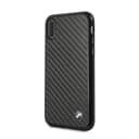 bmw real carbon fiber tpu hybrid case for iphone x black