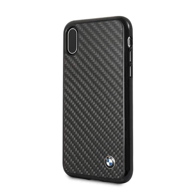 bmw real carbon fiber tpu hybrid case for iphone x black