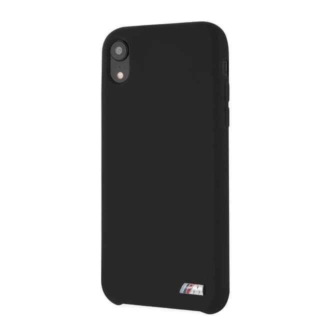 كفر ايفون xr الأسود مع شعار بي إم دبليو من سي جي موبايل  BMW Silicone Hard Case for iPhone Xr - Black