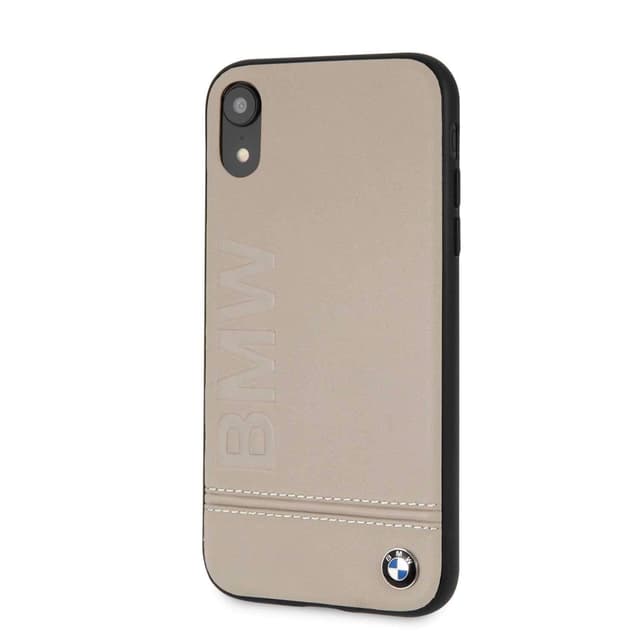 كفر آيفون جلد طبيعي - بيج