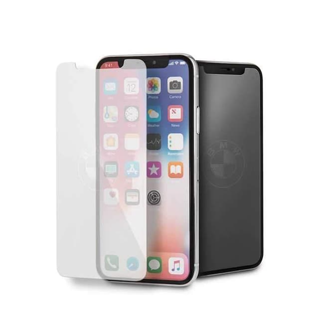 شاشات حماية ايفون اكس واكس اس من بي ام دبليو BMW Tempered Glass Screen Protector 0.33mm with Invisible Logo for iPhone X / Xs - Transparent
