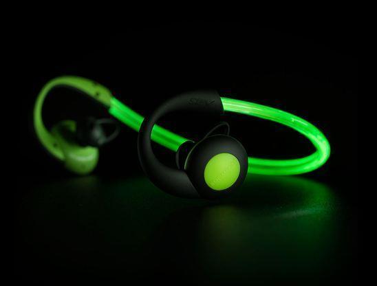 boompods sportpods vision illuminating sweat proof bluetooth earphone