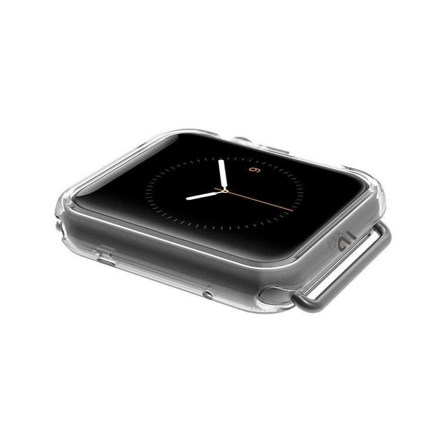 كفر أبل واتش 38 ملم - شفاف CASEMATE  Apple Watch Bumper Case 38mm Naked Tough For Apple Watch Clear - SW1hZ2U6MjUwNTg=