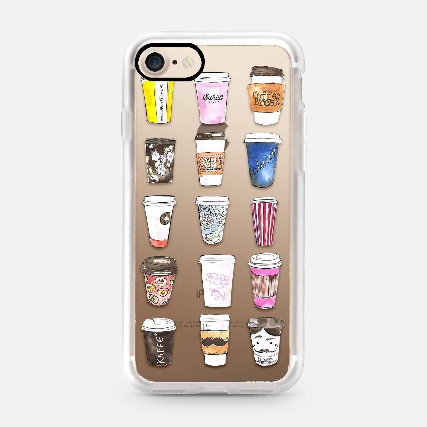 casetify coffee illustration for iphone 8 7