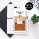 Casetify channel chrome gold glitter for iphone 8 7 plus
