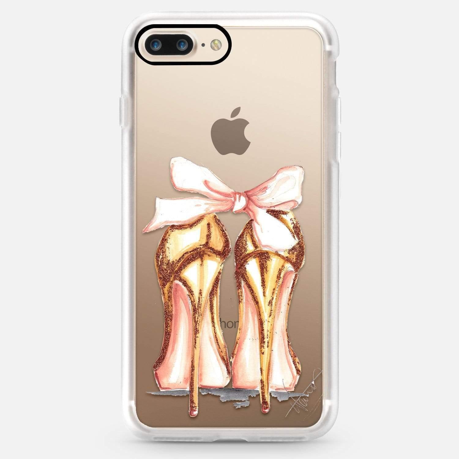 كفر ايفون 7/8 - شفاف CASETIFY - Snap Case Golden Heels for iPhone 8/7 Plus