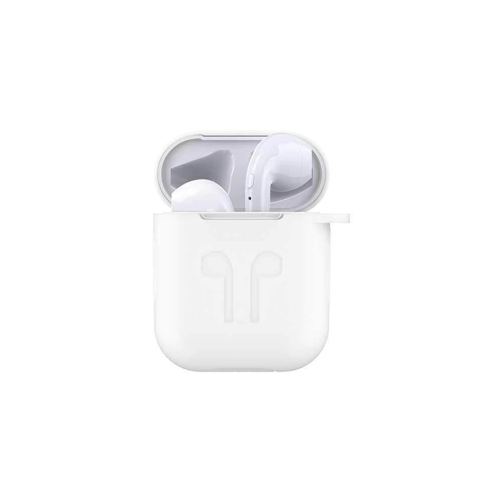 devia naked silicone case for airpods white