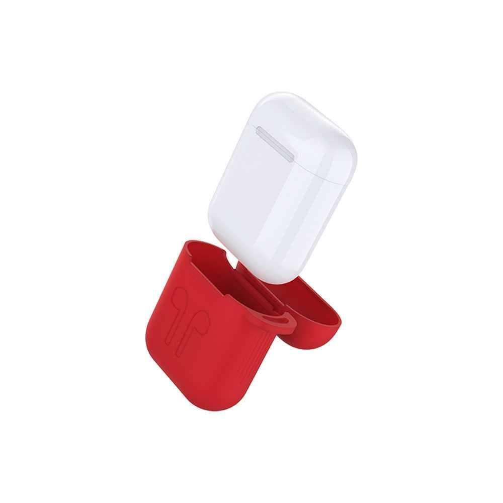 devia naked silicone case for airpods red