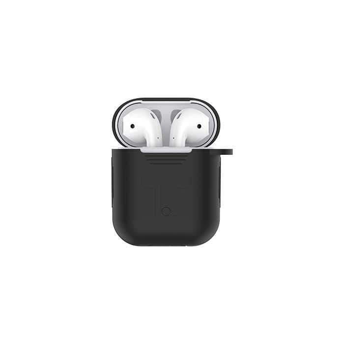 devia naked silicone case for airpods black