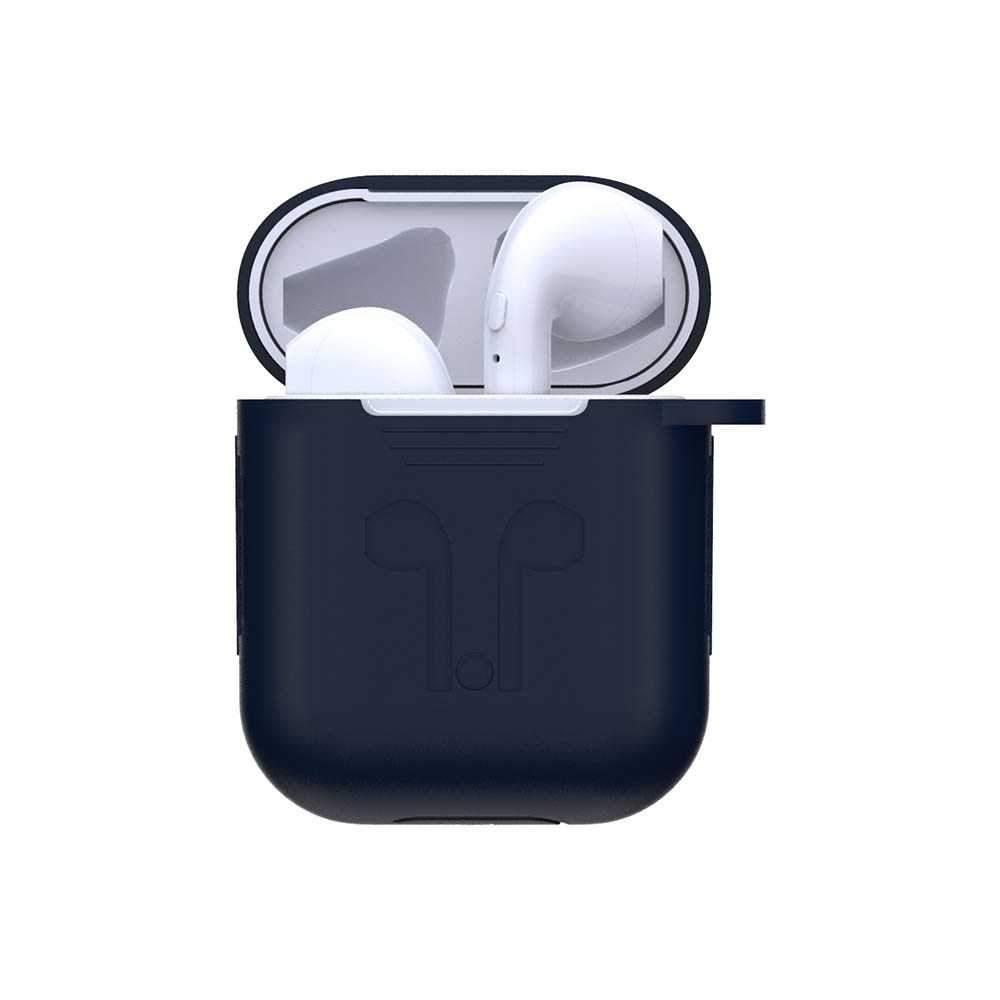 devia naked silicone case for airpods blue