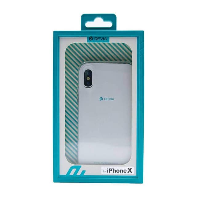   جراب جوال ايفون اكس شفاف من ديفيا Devia Fruit Back Case for iPhone X - Crystal Clear
